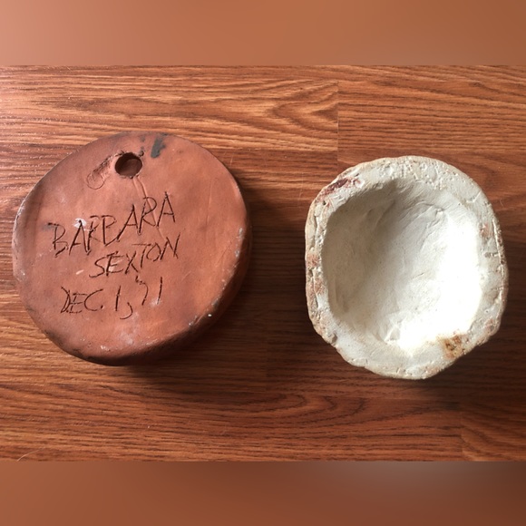 Set of 2 folk art faces - Picture 4 of 6